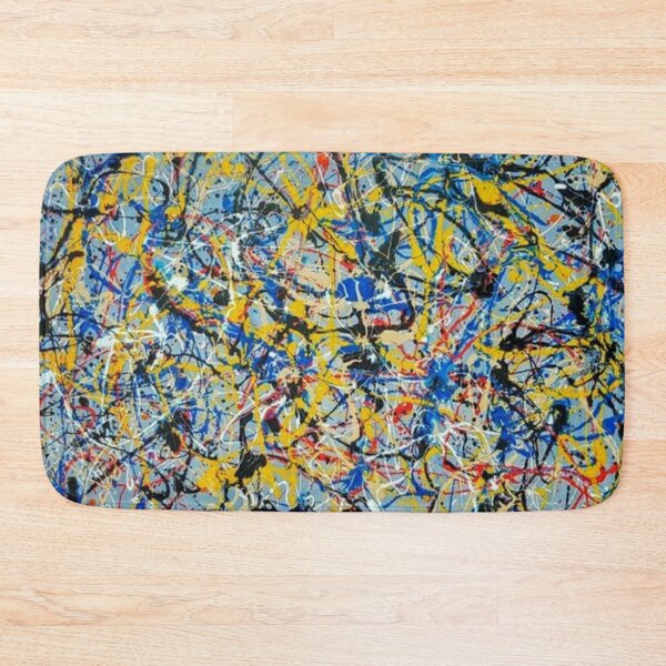 Item preview, Abstract Jackson Pollock Painting Original Art ,artwork by Jackson Pollock, red, yellow, blue, black, designed and sold by kinsley45.