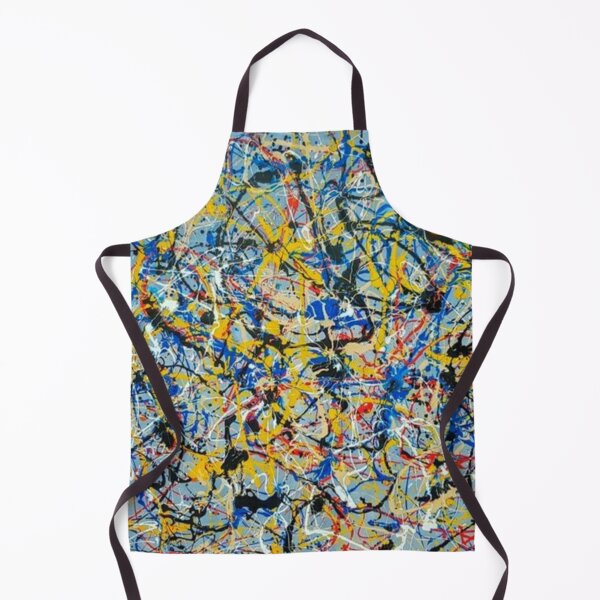 Item preview, Abstract Jackson Pollock Painting Original Art ,artwork by Jackson Pollock, red, yellow, blue, black, designed and sold by kinsley45.