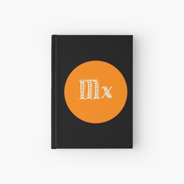 Copy of Non-binary or gender neutral title 'Mx' on orange Hardcover Journal