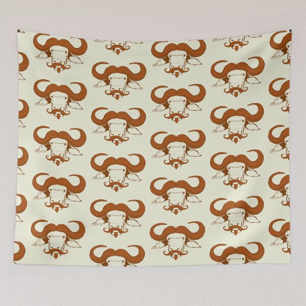 Item preview, Buffalo Mustache (Ginger) designed and sold by Trulyfunky.