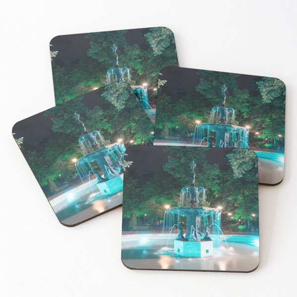 Item preview, Illuminated Goddess - Demeter Fountain at Night designed and sold by Georgia Mizuleva.