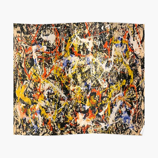 "Abstract Jackson Pollock Painting Original Art ,artwork by Jackson