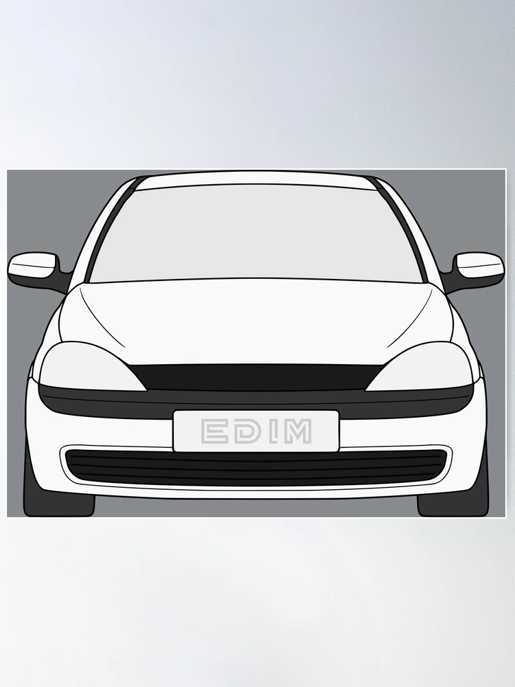 Opel Vauxhall Corsa C Holden Barina 2000-2003 white color Poster for Sale  by EdimDesign