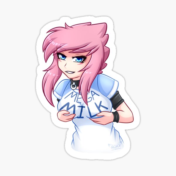 Mega Milk Sticker For Sale By Mokymoo Redbubble