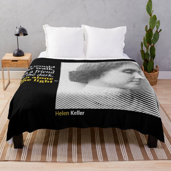 Item preview, Helen Keller's Portrait with Friendship Quote (inverse) designed and sold by emotica.