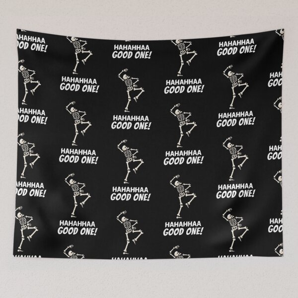 Item preview, Haha Good One! Funny Laughing Skeleton Joke designed and sold by hiunlimit.