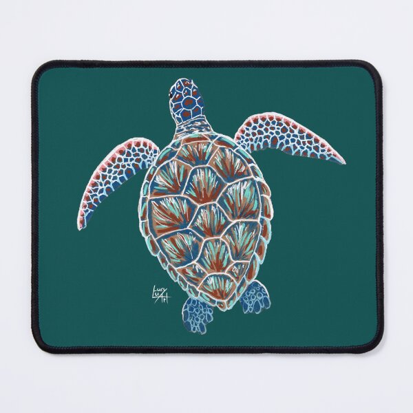 Item preview, Colourful Sea Turtle designed and sold by lucyluart.