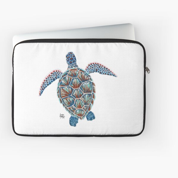 Colourful Sea Turtle Laptop Sleeve