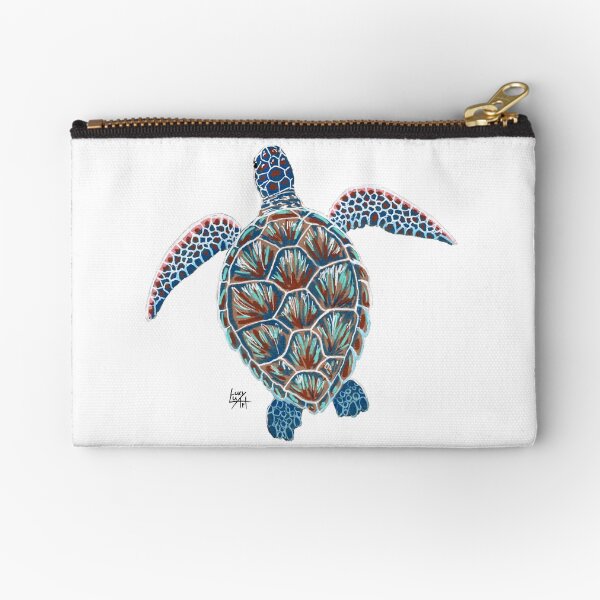 Colourful Sea Turtle Zipper Pouch