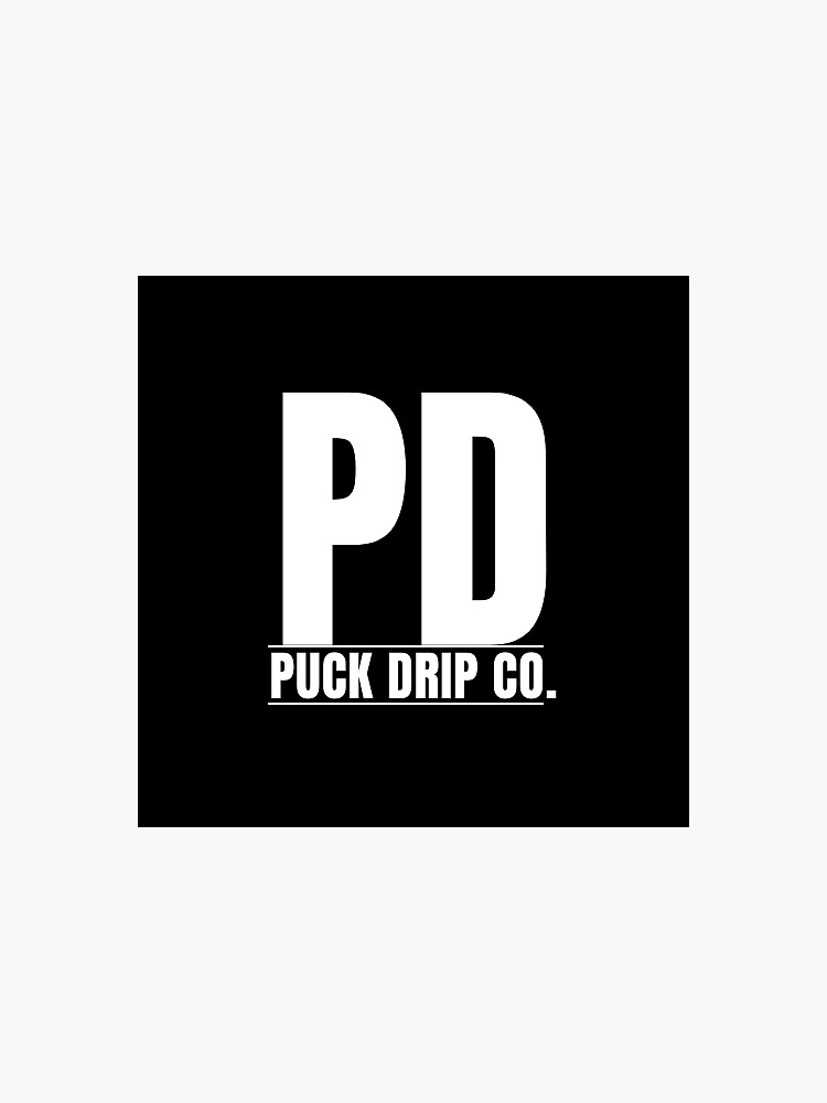 "Puck Drip Official Logo" Sticker for Sale by PuckDrip Redbubble