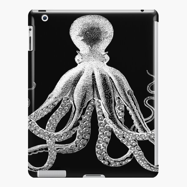 Octopus | Vintage Octopus | Tentacles | Sea Creatures | Nautical | Ocean | Sea | Beach | Black and White | iPad Snap Case