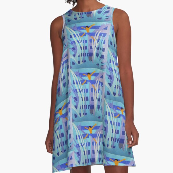 Hexagram 4: Mêng (Youthful Folly) A-Line Dress