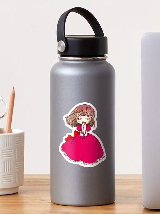 Thumbnail 1 of 3, Sticker, Chibi Hopeful Princess designed and sold by Hawa777ARTS.