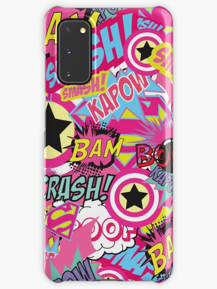 Comic Freak Pink Case Skin For Samsung Galaxy By Missdev Redbubble