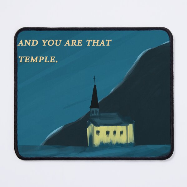 Item preview, You are God's temple | Christian bible verse artprint  designed and sold by Leafy Impressions.