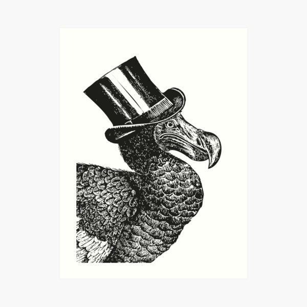 Mr Dodo | Vintage Dodos | Black and White | Art Print