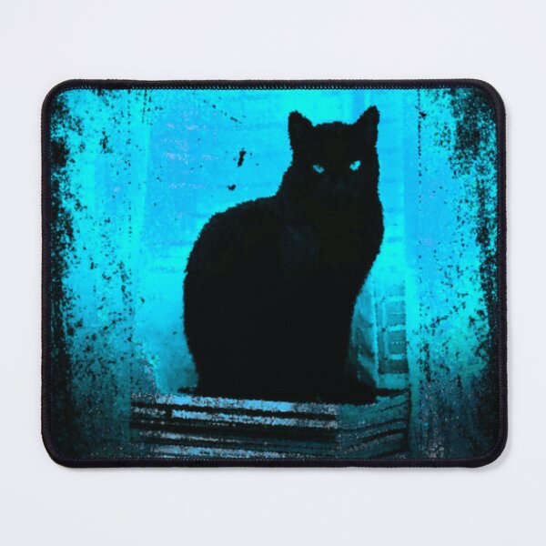 Item preview, Black Cat on a Pedestal designed and sold by TotallyRetroArt.