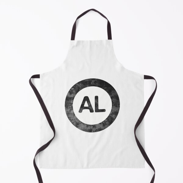 Item preview, Alabama AL distressed black and white circle designed and sold by Krista Robertson.