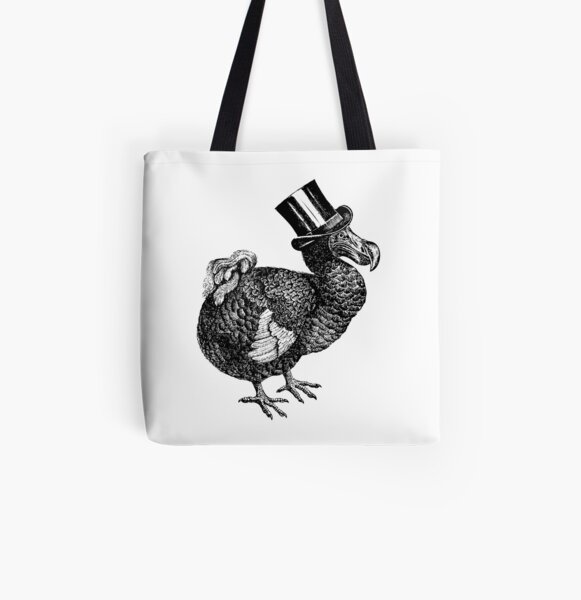 Mr Dodo | Vintage Dodos | Black and White | All Over Print Tote Bag