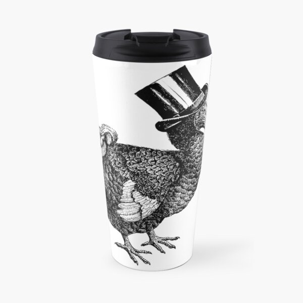Mr Dodo | Vintage Dodos | Black and White | Travel Coffee Mug
