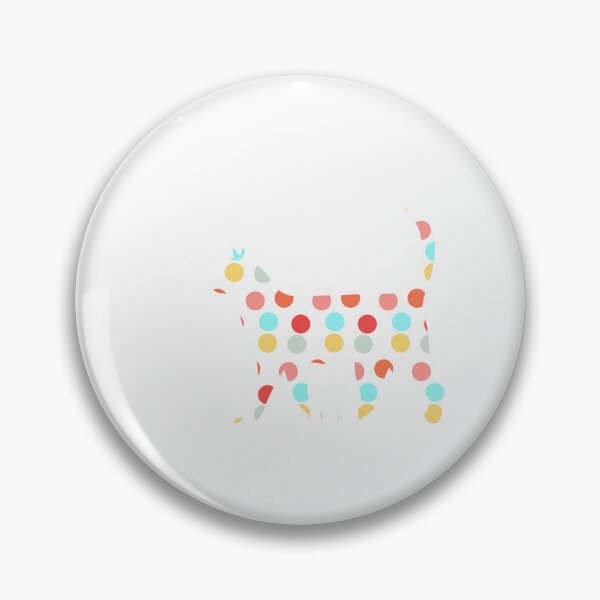Item preview, cat and colorful dots  designed and sold by Elfinsarts17.