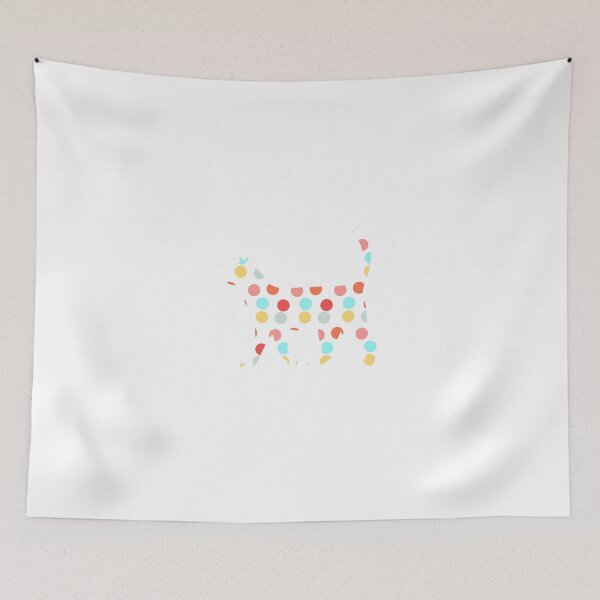 Item preview, cat and colorful dots  designed and sold by Elfinsarts17.