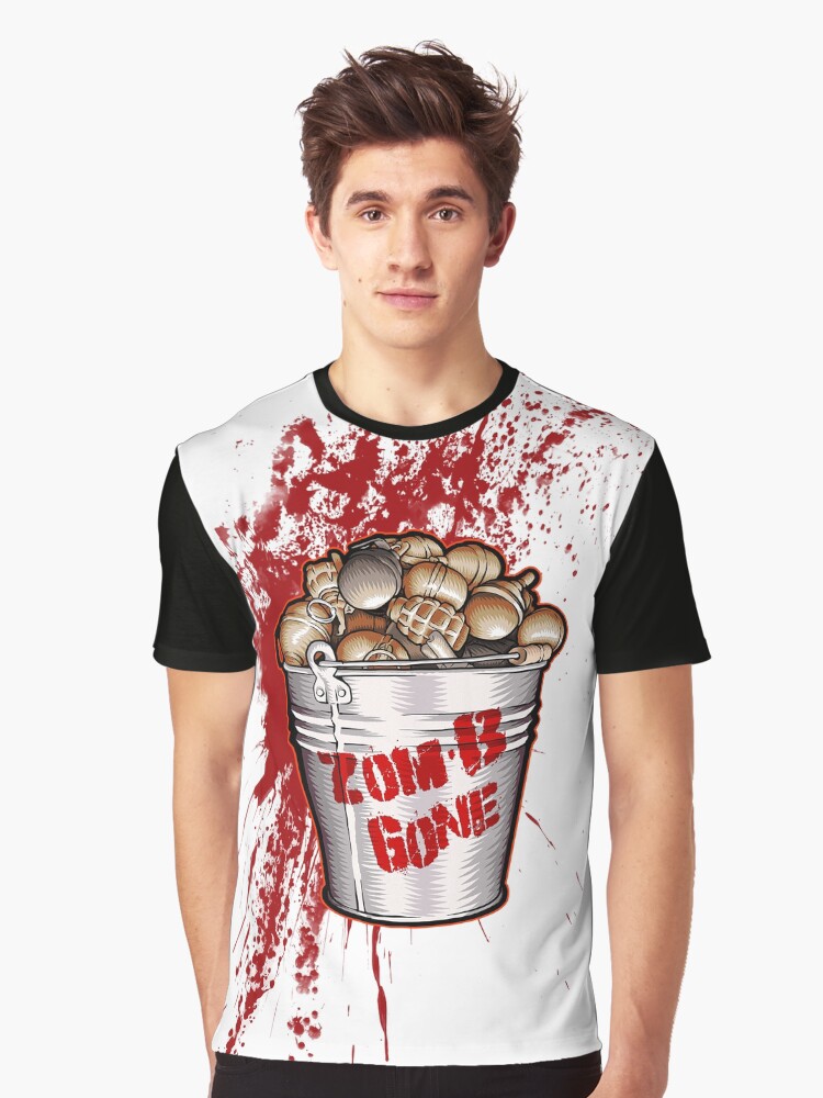 Thumbnail 1 of 5, Graphic T-Shirt, Zom-B Gone designed and sold by jabwai.
