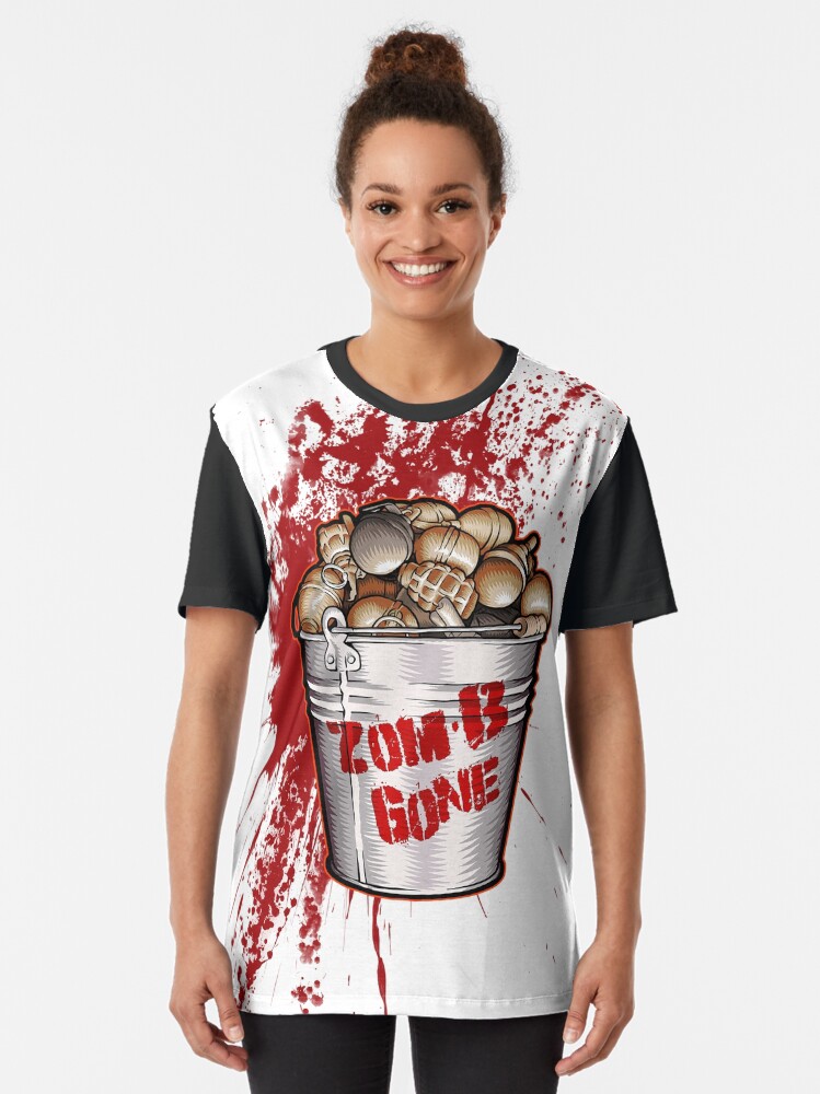 Thumbnail 2 of 5, Graphic T-Shirt, Zom-B Gone designed and sold by jabwai.