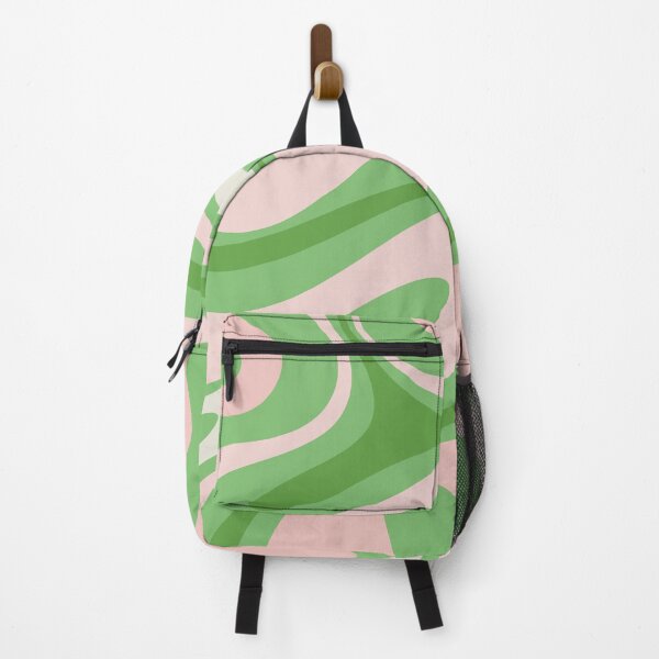 Item preview, Retro Fantasy Swirl Abstract Pattern in Light Green and Pale Pink designed and sold by kierkegaard.