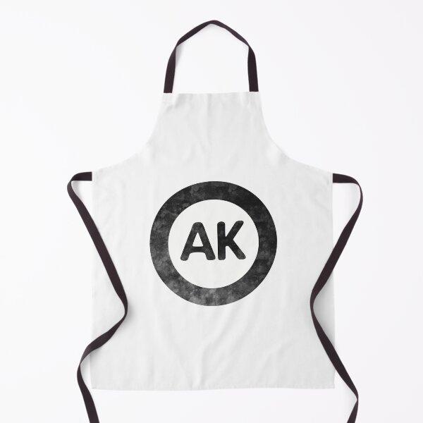Item preview, Alaska AK distressed black and white circle designed and sold by Krista Robertson.