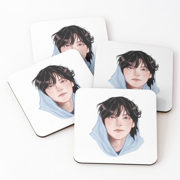 Item preview, Drawing of TAEHYUNG with freckles designed and sold by Juditicona.