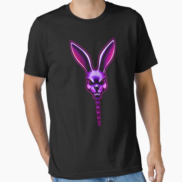 Item preview, Blue Bunny - Frog Leap Studios Bunny fan art red eyed rabbit hot pink violet rainbow FLS Leo Moracchioli designed and sold by IMNIUM.