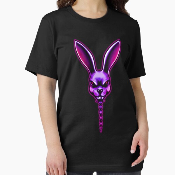 Item preview, Blue Bunny - Frog Leap Studios Bunny fan art red eyed rabbit hot pink violet rainbow FLS Leo Moracchioli designed and sold by IMNIUM.