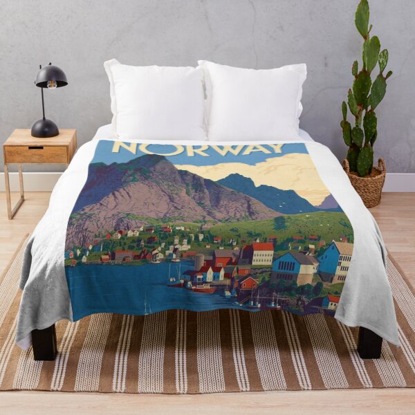 Item preview, Travel Vintage To Norwey Poster designed and sold by manuelhans.
