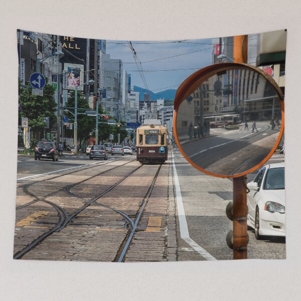 Item preview, Hiroshima Tram Leading Line with a street mirror designed and sold by AvonPerception.