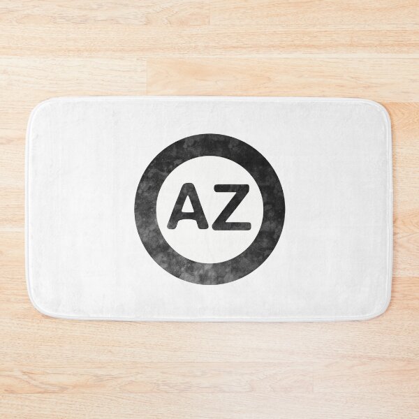 Item preview, Arizona AZ distressed black and white circle designed and sold by Krista Robertson.