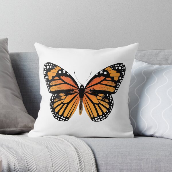 Monarch Butterfly | Vintage Butterflies | Throw Pillow