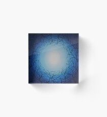 Title of the work: Blue focus. Acrylic Block