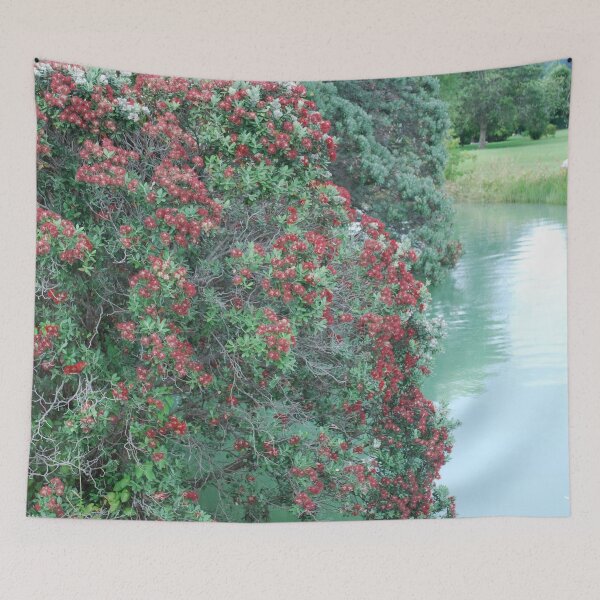 Item preview, Pohutukawa on the River designed and sold by lizdomett.