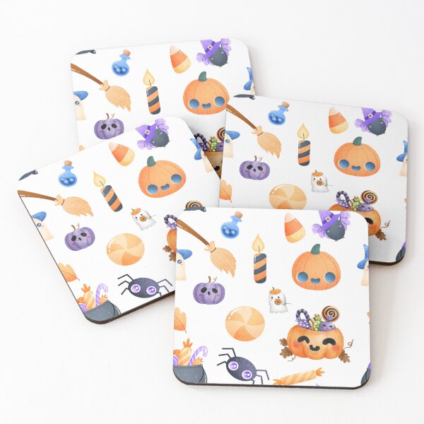Item preview, Happy Halloween seamless white designed and sold by NUDIDUDITHAI.