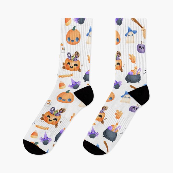 Item preview, Happy Halloween seamless white designed and sold by NUDIDUDITHAI.