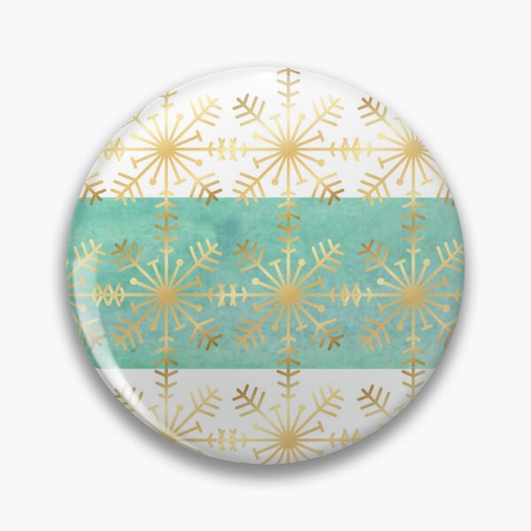 Item preview, blue stripe pattern with gold snowflakes designed and sold by FONESAY.