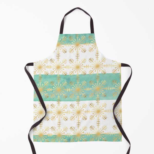 Item preview, blue stripe pattern with gold snowflakes designed and sold by FONESAY.