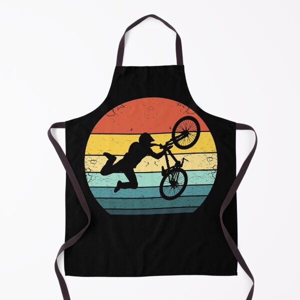 Item preview, Bmx Cyclist Silhouette on A 70s Vintage Sunset designed and sold by KleverOlivier.