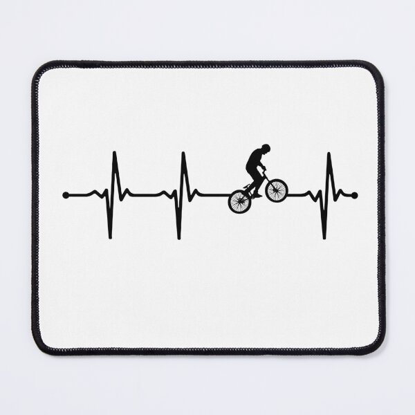 Item preview, My Heart Beats for Cyclism - Cute Bmx Biker Ecg Bv designed and sold by KleverOlivier.