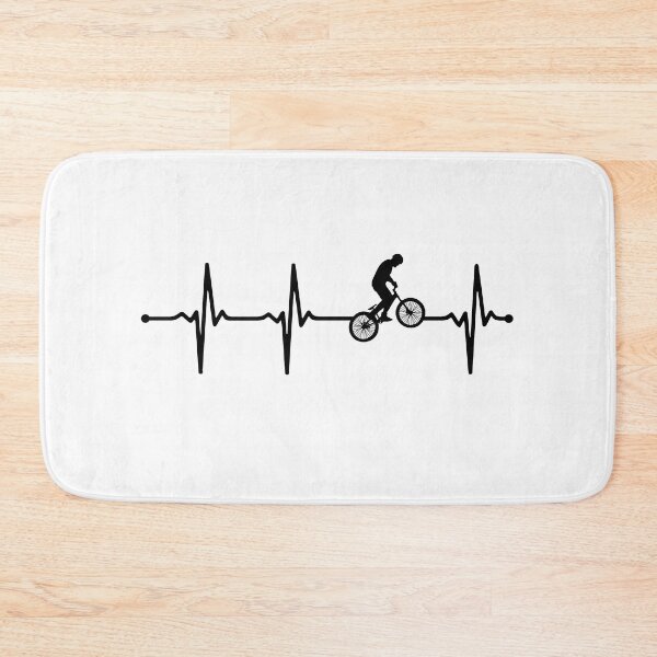 Item preview, My Heart Beats for Cyclism - Cute Bmx Biker Ecg Bv designed and sold by KleverOlivier.