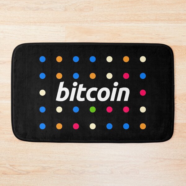 Item preview, Bitcoin BTC Crypto - Multicoloured Dots Fun Design designed and sold by CryptoMoods.