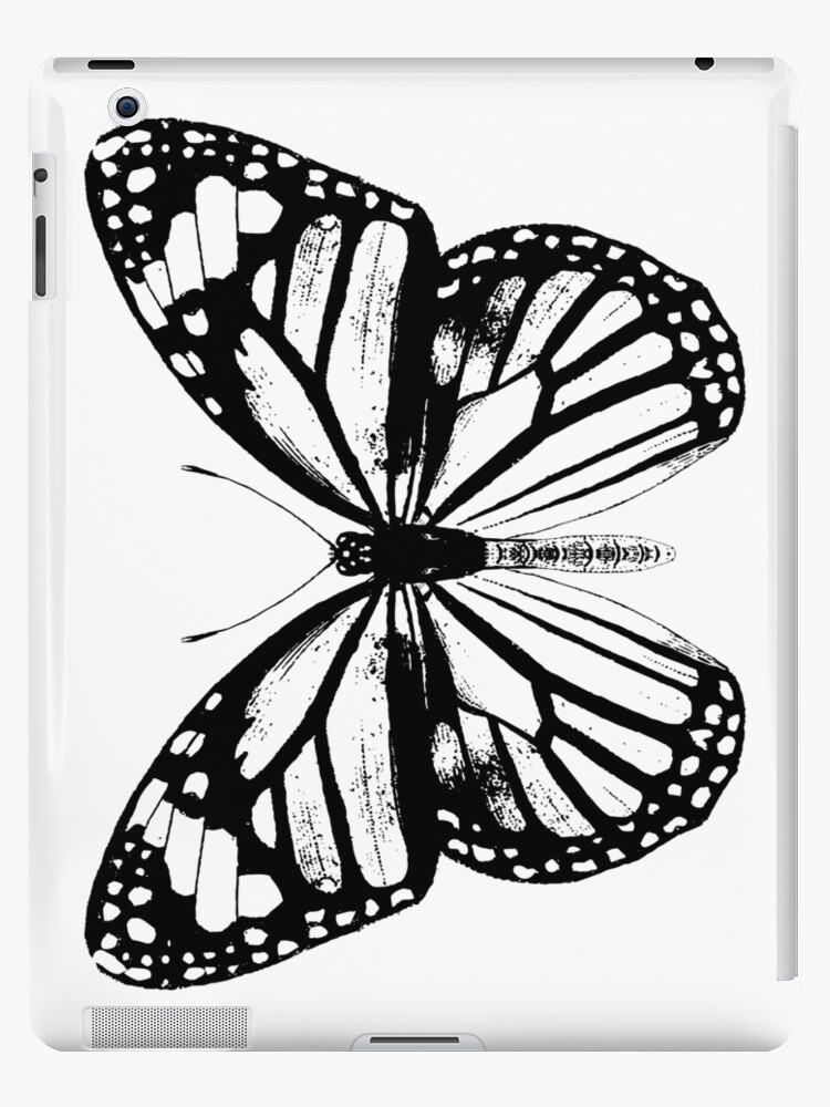 Monarch Butterfly Vintage Butterflies Black And White Ipad