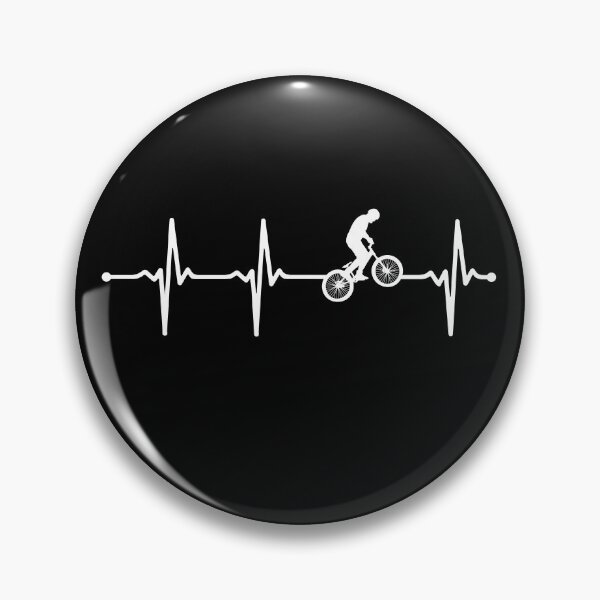 Item preview, My Heart Beats for Cyclism - Cute Bmx Biker Ecg Wv designed and sold by KleverOlivier.
