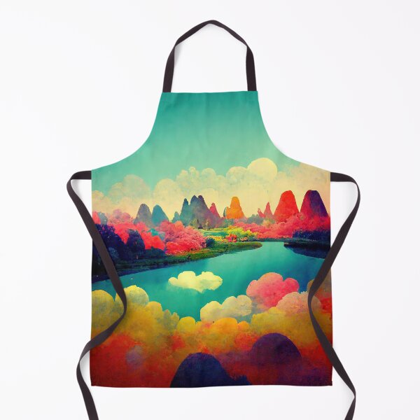 Item preview, Colorful mountainrange Dreamscape designed and sold by PeanutArtCorner.